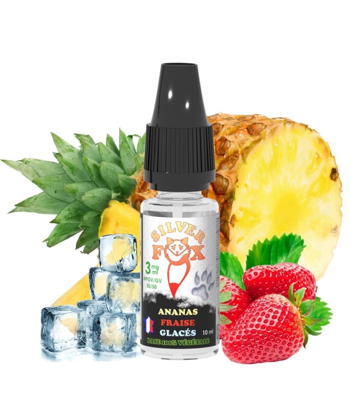 E-liquid Ananas Fraise Glacés Silver Fox By Vaping In Paris 10ml