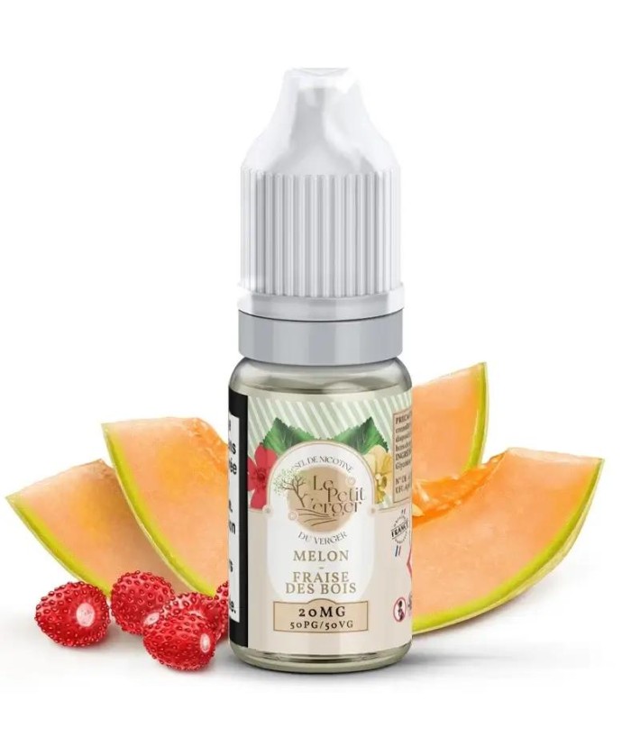 E-Liquid Melon Fraise Des Bois Nicotine Salts Le Petit Verger 10ml