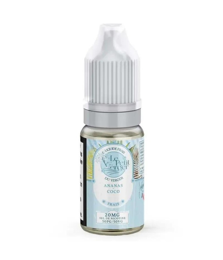 E-Liquid Ananas Coco Frais Nicotine Salts Le Petit Verger 10ml