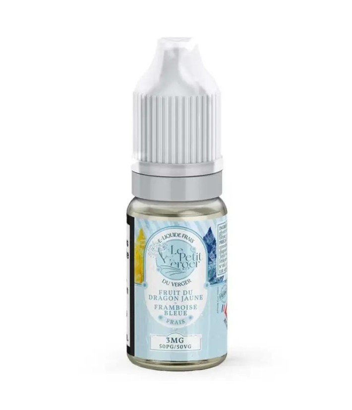 E-Liquid Fruit du Dragon Jaune Framboise Bleue Frais Le Petit Verger 10ml