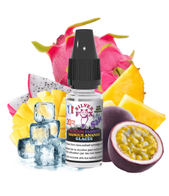 E-Liquid Dragon Passion Mangue Ananas Glacés Silver Fox Nicotine Salts Vaping In Paris 10ml