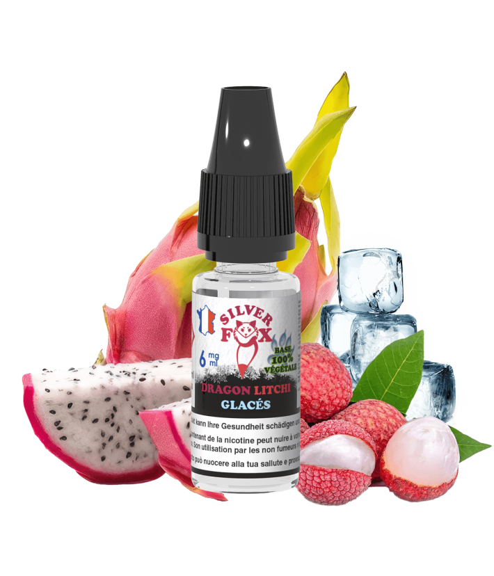 E-Liquid Dragon Litchi Glacés Silver Fox Vaping In Paris 10ml