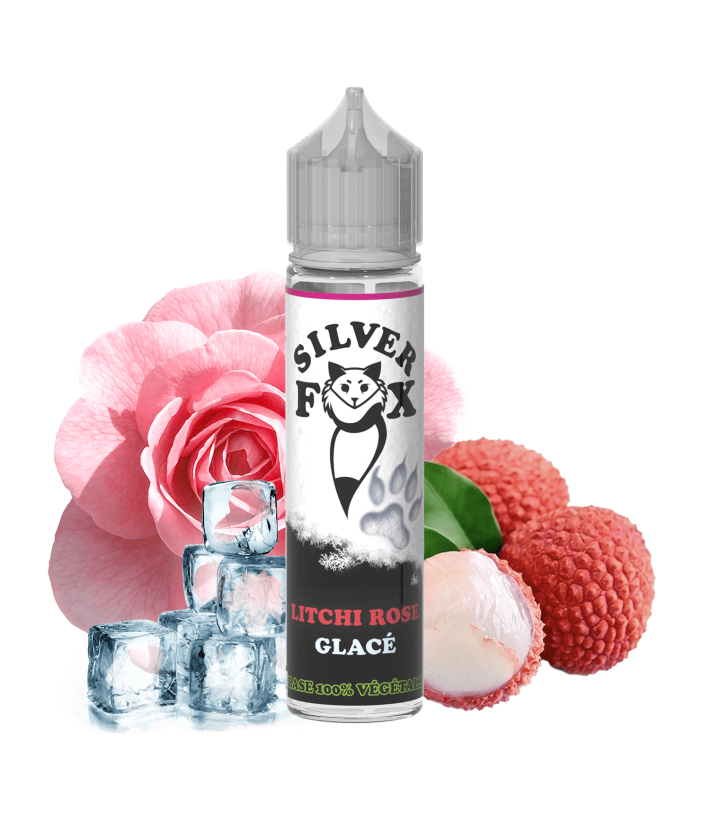 E-Liquid Litchi Rose Glacé Silver Fox Vaping In Paris