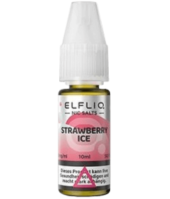 ELFBAR - E-Liquid - Strawberry Ice - ELFLIQ - Sels de Nicotine - 10ml