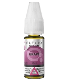 ELFBAR - E-Liquid - Grape - ELFLIQ - Sels de Nicotine - 10ml