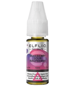 ELFBAR - E-Liquid - Blueberry Sour Raspberry - ELFLIQ - Sels de Nicotine - 10ml