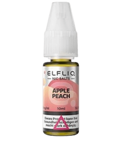 ELFBAR - E-Liquid - Apple Peach - ELFLIQ - Sels de Nicotine - 10ml