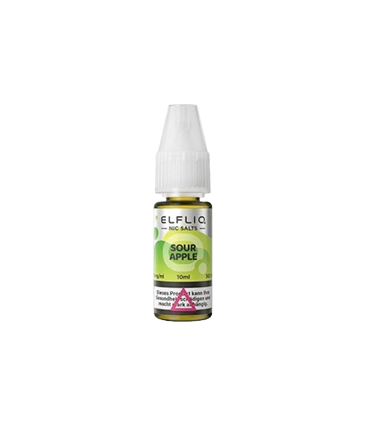 ELFBAR - E-Liquid - Sour Apple - ELFLIQ - Sels de Nicotine - 10ml ELFBAR - E-Liquid - Sour Apple - ELFLIQ - Sels de Nicotine - 10ml
