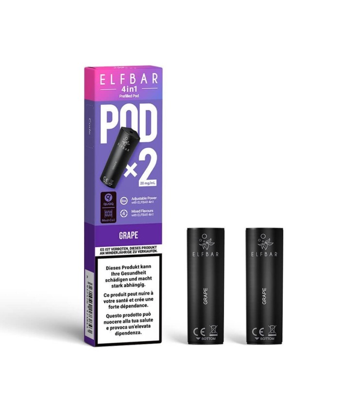 4 In 1 Kartuschen Grape Elf Bar