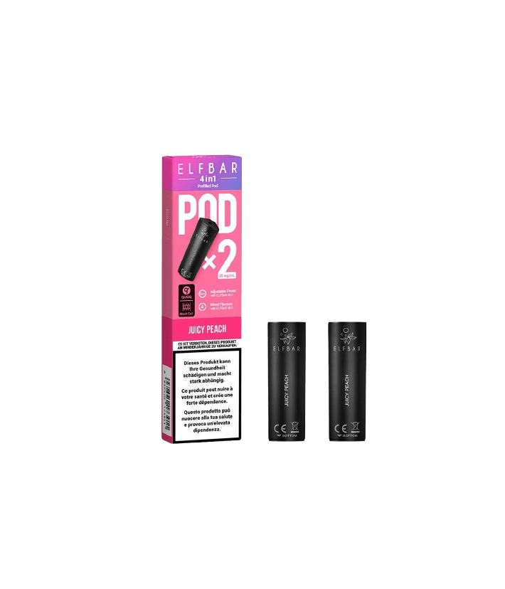 4 In 1 Kartuschen Juicy Peach Elf Bar