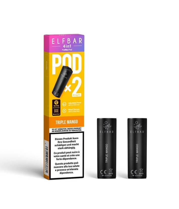 4 In 1 Cartridges Triple Mango Elf Bar