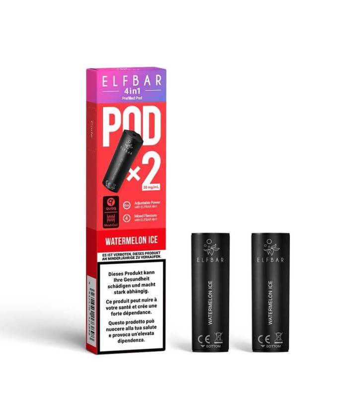 4 In 1 Cartridges Watermelon Ice Elf Bar
