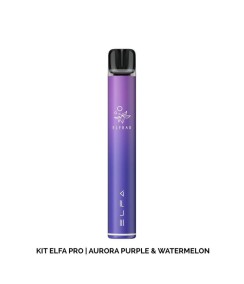 Batterie Elfa Pro Aurora Purple + Cartouche Watermelon Elf Bar