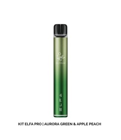 Batterie Elfa Pro Aurora Green + Cartouche Apple Peach Elf Bar