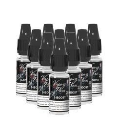 PACK DE 10 Boosters SELS DE NICOTINE S-BOOST 20mg (50PG Végétal/50VG) 10ml Vaping In Paris