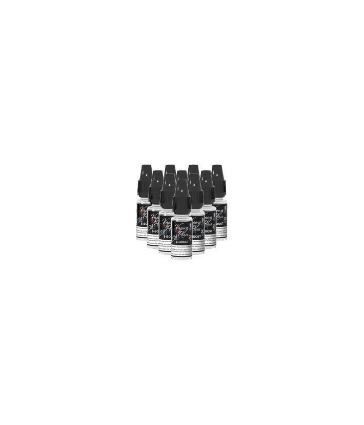 PACK OF 10 NICOTINE SALTS Boosters S-BOOST 20mg (50PG Vegetable/50VG) 10ml Vaping In Paris
