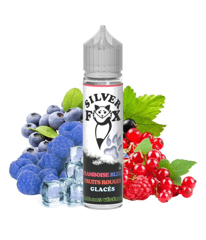 E-Liquide Framboise Bleue Fruits Rouges Glacés Silver Fox Vaping In Paris 50ml