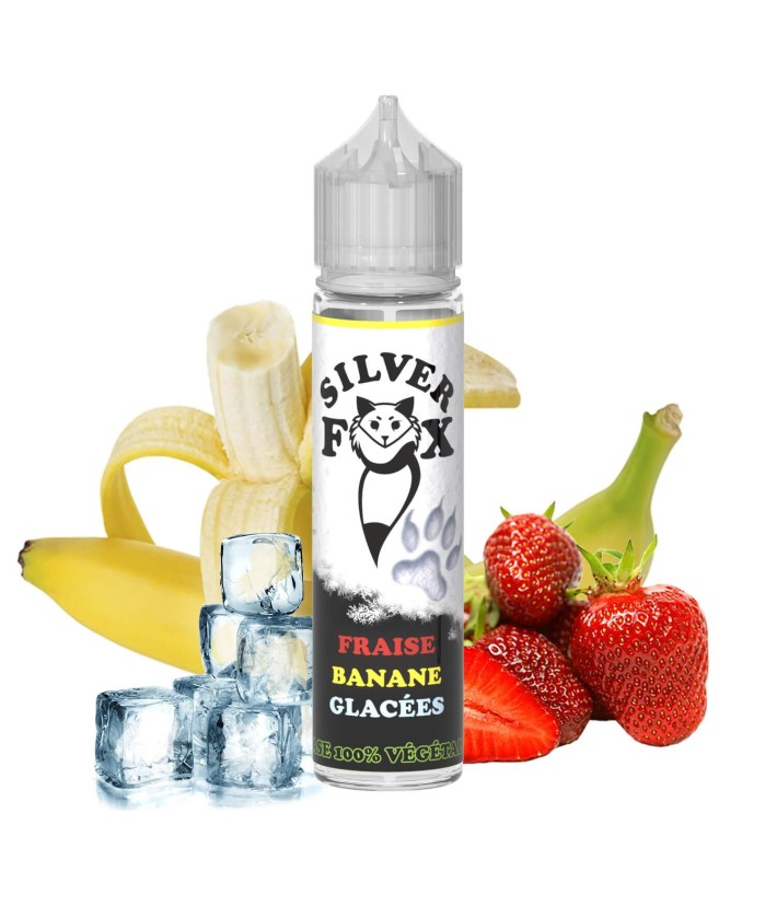 E-liquid Fraise Banane Glacées Silver Fox By Vaping In Paris