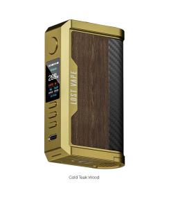 Box Centaurus Q200 Lost Vape Gold Teak Wood