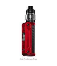Kit Thelema Solo Lost Vape Matt Red Carbon Fiber