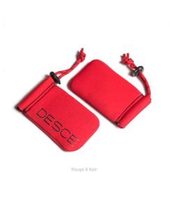 Neo Sleeve Mini Pouch Desce Red and Black