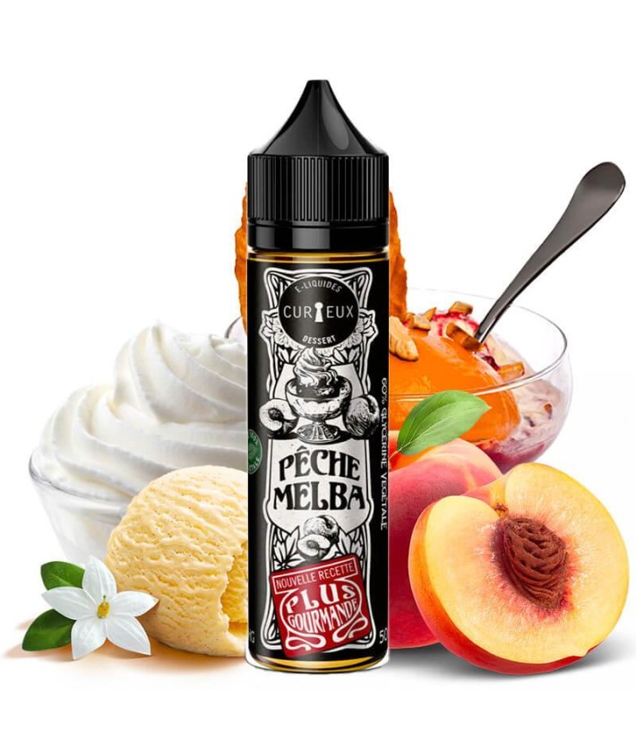 E-liquid Pêche Melba Curieux