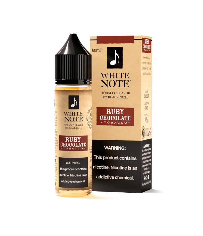 E-liquid Ruby Chocolate Tobacco White Note