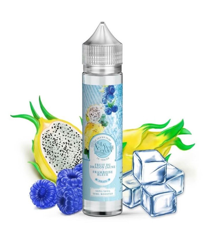 E-Liquid Fruit du Dragon Jaune Framboise Bleue Frais Le Petit Verger 50ml