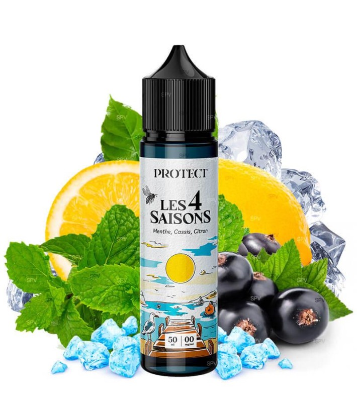 E-Liquide Menthe Cassis Citron Les 4 Saisons Été Protect