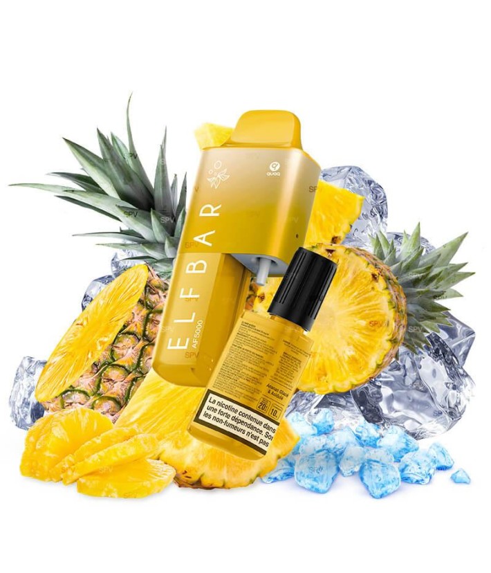 Kit AF5000 Elf Bar Ananas Glacé et Acidulé